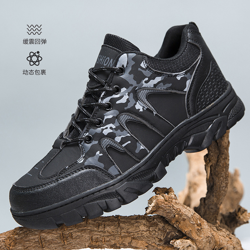 2024 new outdoor camouflage hiking shoes Spring and Autumn new color blocked workwear shoes Cross border men's shoes Lace up sports men's shoes 2024 new outdoor camouflage hiking shoes Spring and Autumn new color blocked workwear shoes Cross border men's shoes Lace up sports men's shoes