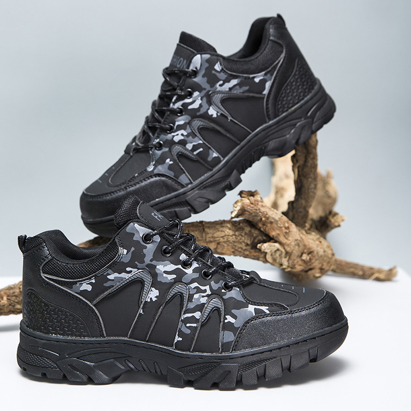2024 new outdoor camouflage hiking shoes Spring and Autumn new color blocked workwear shoes Cross border men's shoes Lace up sports men's shoes 2024 new outdoor camouflage hiking shoes Spring and Autumn new color blocked workwear shoes Cross border men's shoes Lace up sports men's shoes