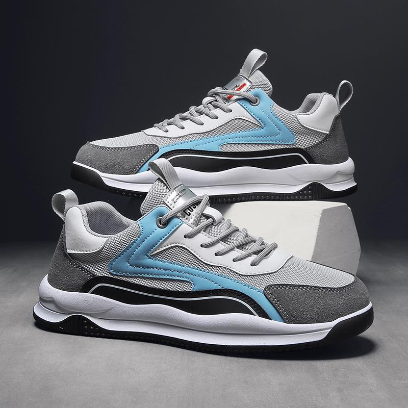 Cross border casual men's shoes 2022 autumn new trend fly woven breathable sports running shoes Forrest Gump shoes ins trendy shoes