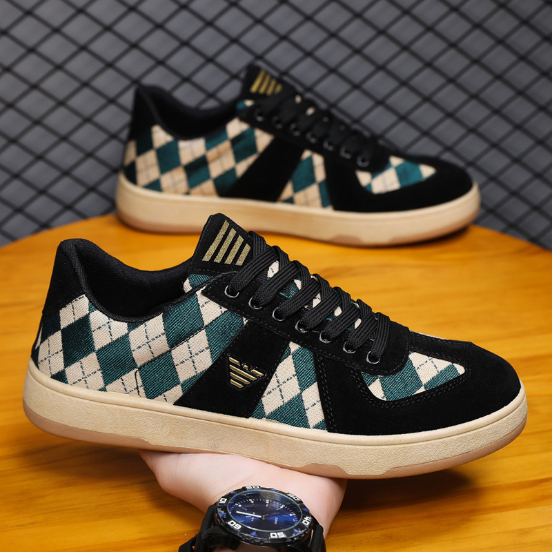 Foreign trade men's shoes 2025 new sports shoes men's spring breathable casual Forrest Gump shoes men's thin canvas trendy shoes