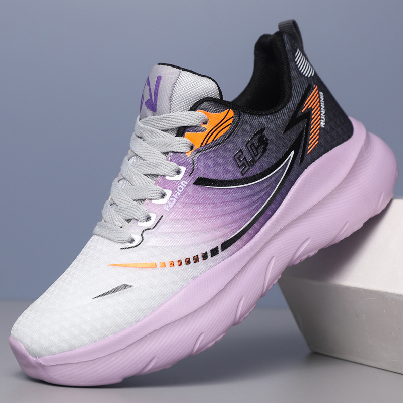 Cross border casual men's and women's sports shoes, shock-absorbing and anti slip running shoes, high-end lightweight mesh breathable dad shoes