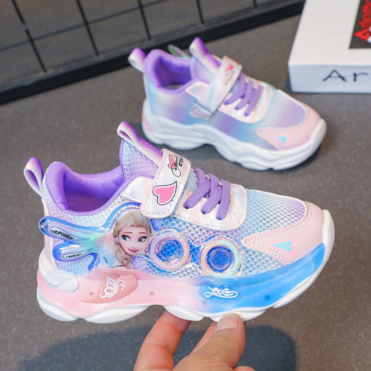 Bright Girl's Shoes Spring and Autumn New Children's Sports Shoes Versatile Girl Breathable Mesh Girl Baby Student Shoes Bright Girl's Shoes Spring and Autumn New Children's Sports Shoes Versatile Girl Breathable Mesh Girl Baby Student Shoes