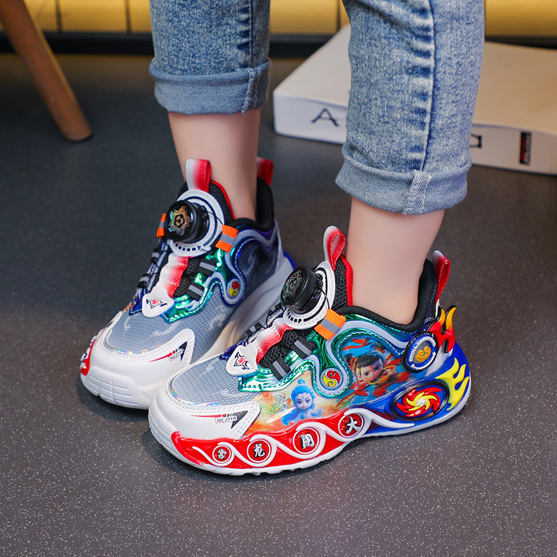 2025 Autumn Children's Sports Shoes New Dad Shoes Men's Shoes Double Mesh Breathable Shoes Cartoon Running Shoes Trendy Brand 2025 Autumn Children's Sports Shoes New Dad Shoes Men's Shoes Double Mesh Breathable Shoes Cartoon Running Shoes Trendy Brand