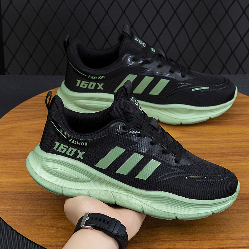 Men's breathable mesh sports shoes, trendy and versatile women's casual shoes, ultra light bottom EVA cold adhesive shoes, unisex