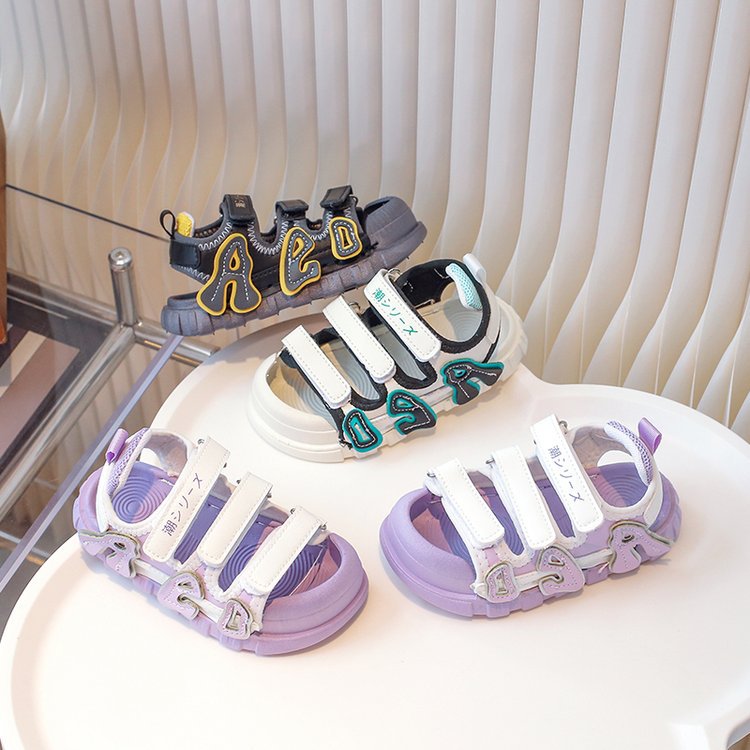 Boys' Baotou Sandals Summer New Children's Sports Beach Shoes Versatile Soft Bottom Boys' and Girls' Shoes