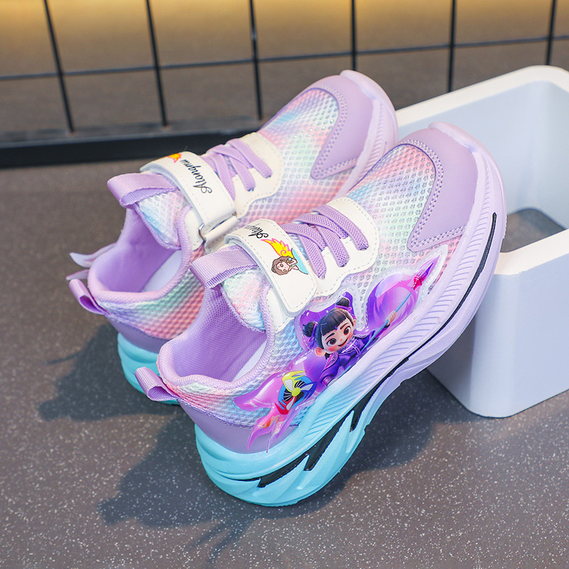 Nezha children's sports shoes 2025 summer new mesh breathable versatile shoes for primary and secondary school children, boys' shoes for elementary school students Nezha children's sports shoes 2025 summer new mesh breathable versatile shoes for primary and secondary school children, boys' shoes for elementary school students