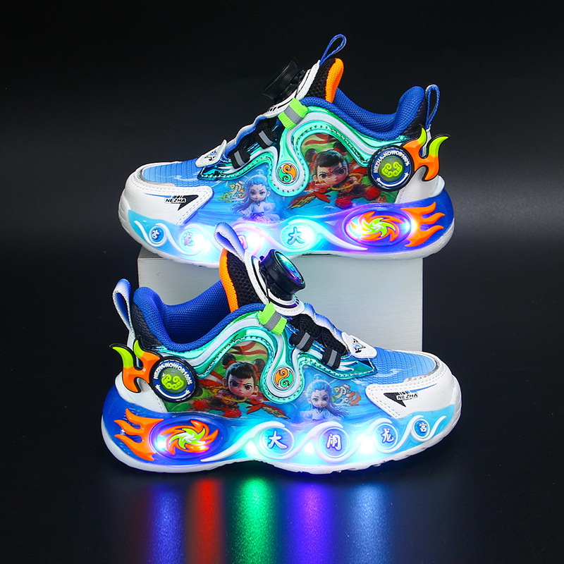 2025 Autumn Children's Sports Shoes New Dad Shoes Men's Shoes Double Mesh Breathable Shoes Cartoon Running Shoes Trendy Brand 2025 Autumn Children's Sports Shoes New Dad Shoes Men's Shoes Double Mesh Breathable Shoes Cartoon Running Shoes Trendy Brand