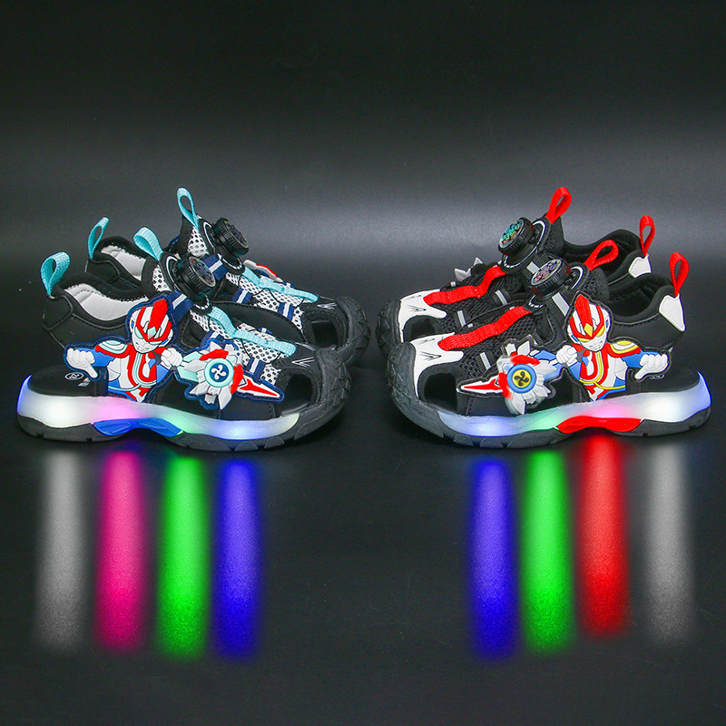 Bright Children's Headband Sandals 2024 Summer New Style for Boys, Boys, Primary and Secondary School Students Sandals