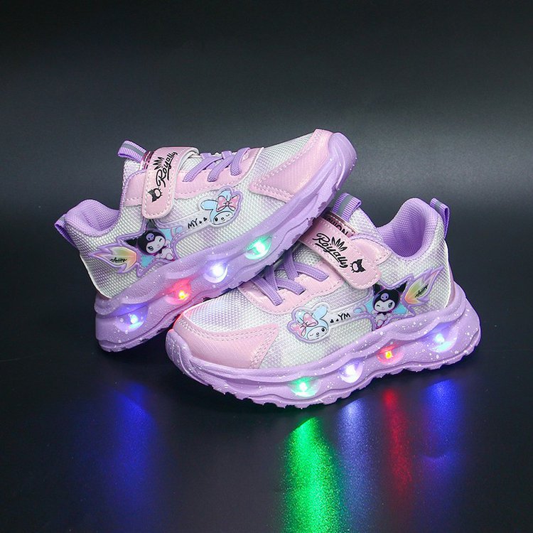 Light up Children's Sports Shoes 2025 Summer New Versatile Girls' Middle and Primary School Girls' Treasure Shoes Light up Children's Sports Shoes 2025 Summer New Versatile Girls' Middle and Primary School Girls' Treasure Shoes