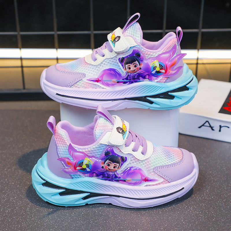 Nezha children's sports shoes 2025 summer new mesh breathable versatile shoes for primary and secondary school children, boys' shoes for elementary school students Nezha children's sports shoes 2025 summer new mesh breathable versatile shoes for primary and secondary school children, boys' shoes for elementary school students