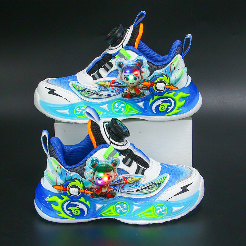 2025 Autumn Children's Sports Shoes New Dad Shoes Breathable Mesh Men's Shoes Soft soled Lightweight Cartoon Running Shoes