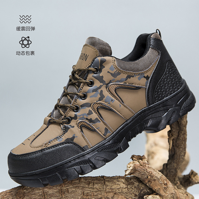 2024 new outdoor camouflage hiking shoes Spring and Autumn new color blocked workwear shoes Cross border men's shoes Lace up sports men's shoes 2024 new outdoor camouflage hiking shoes Spring and Autumn new color blocked workwear shoes Cross border men's shoes Lace up sports men's shoes