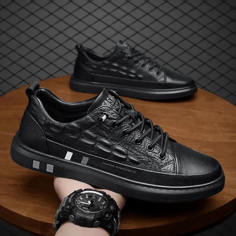 2022 Spring and Autumn New Men's Shoes Fashion Casual Men's Leather Shoes Cross border Men's Shoes Manufacturer Direct Supply