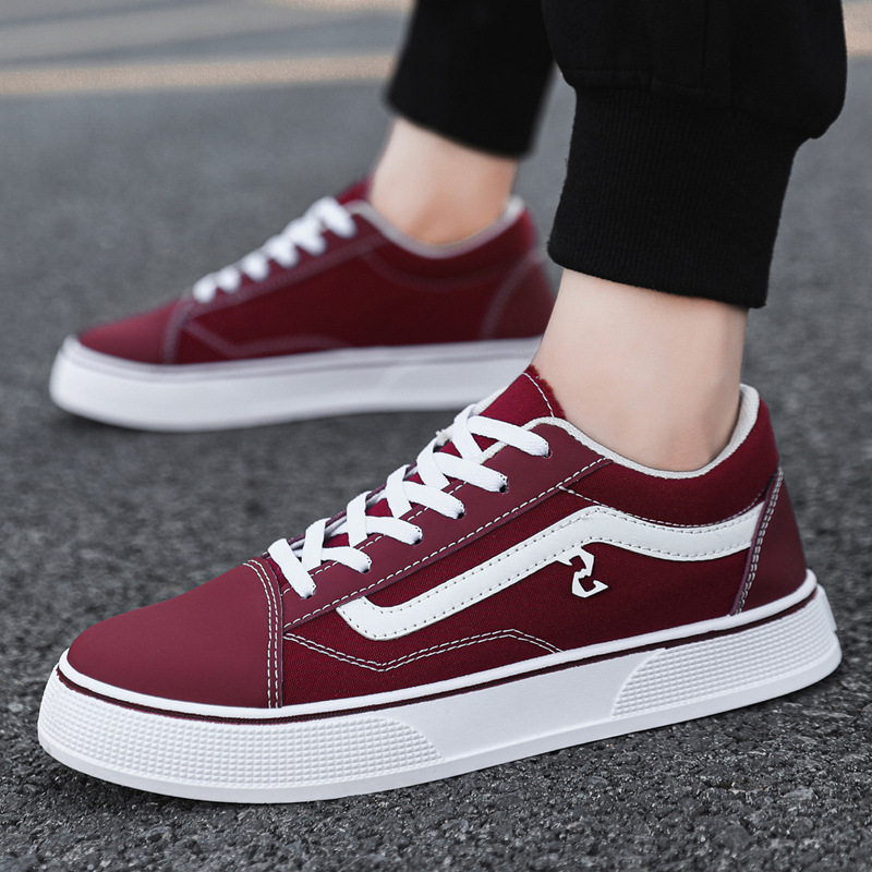 Cross border casual men's shoes canvas shoes large size Korean version spring and autumn versatile low top student classic board shoes casual men's shoes