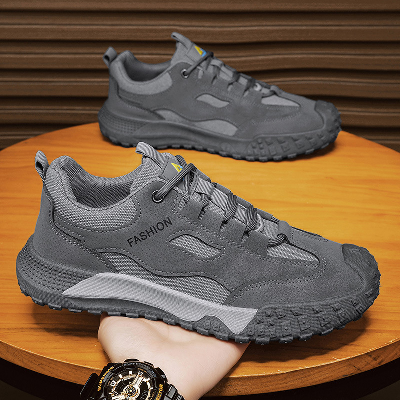 Cross border men's shoes, outdoor leisure sports shoes, mesh breathable outdoor hiking shoes, men's labor protection work shoes wholesale