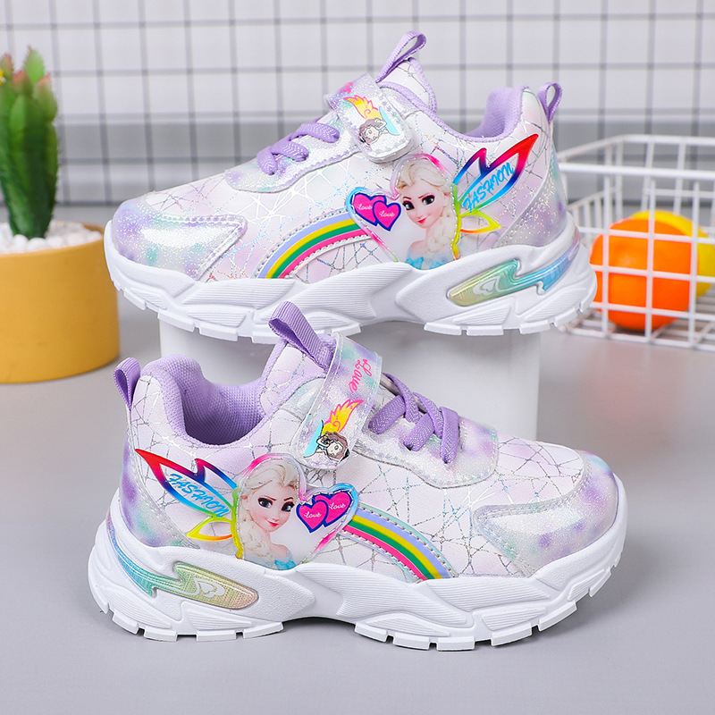 Girls' shoes for spring and autumn, versatile soft soled waterproof leather surface, girls' sports shoes, girls' elementary school princess shoes Girls' shoes for spring and autumn, versatile soft soled waterproof leather surface, girls' sports shoes, girls' elementary school princess shoes