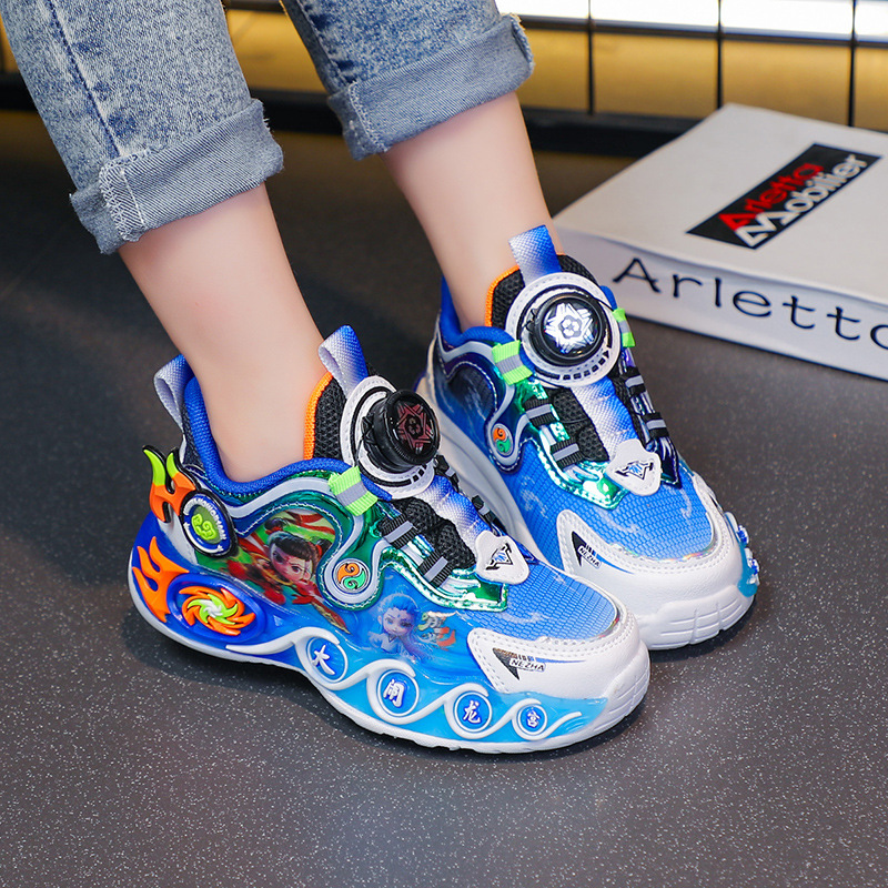 2025 Autumn Children's Sports Shoes New Dad Shoes Men's Shoes Double Mesh Breathable Shoes Cartoon Running Shoes Trendy Brand 2025 Autumn Children's Sports Shoes New Dad Shoes Men's Shoes Double Mesh Breathable Shoes Cartoon Running Shoes Trendy Brand