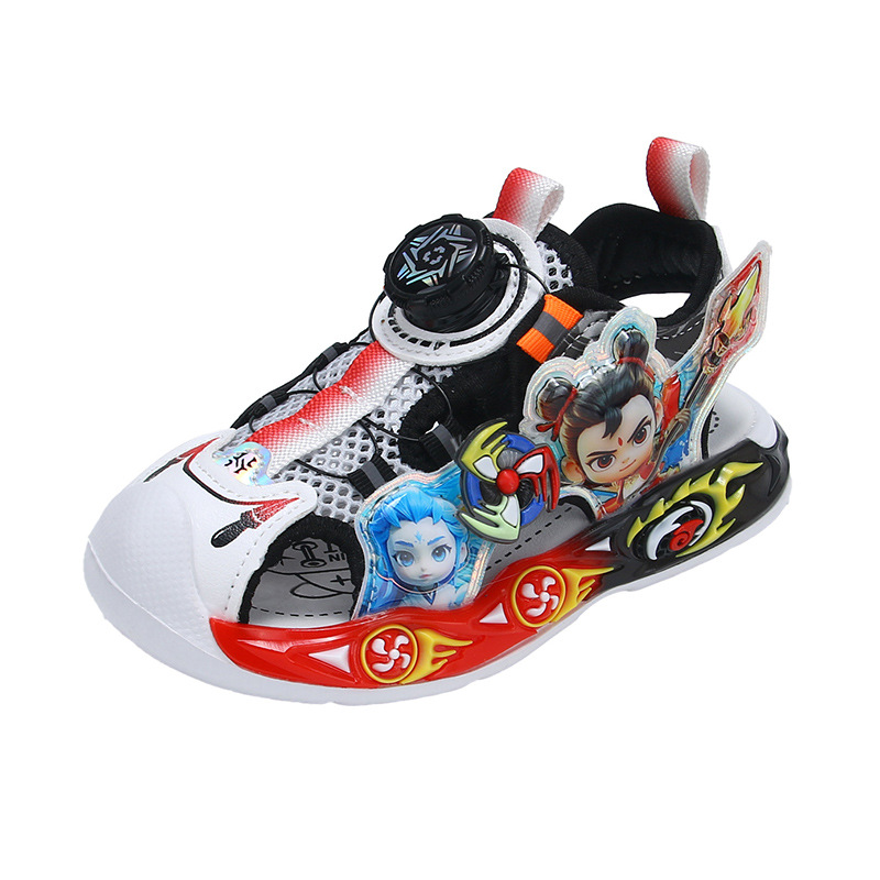 Nezha Children's Headline Sandals with Light 2025 Summer New Style Children's Beach Shoes Small and Medium Boys' Baby Sandals Nezha Children's Headline Sandals with Light 2025 Summer New Style Children's Beach Shoes Small and Medium Boys' Baby Sandals