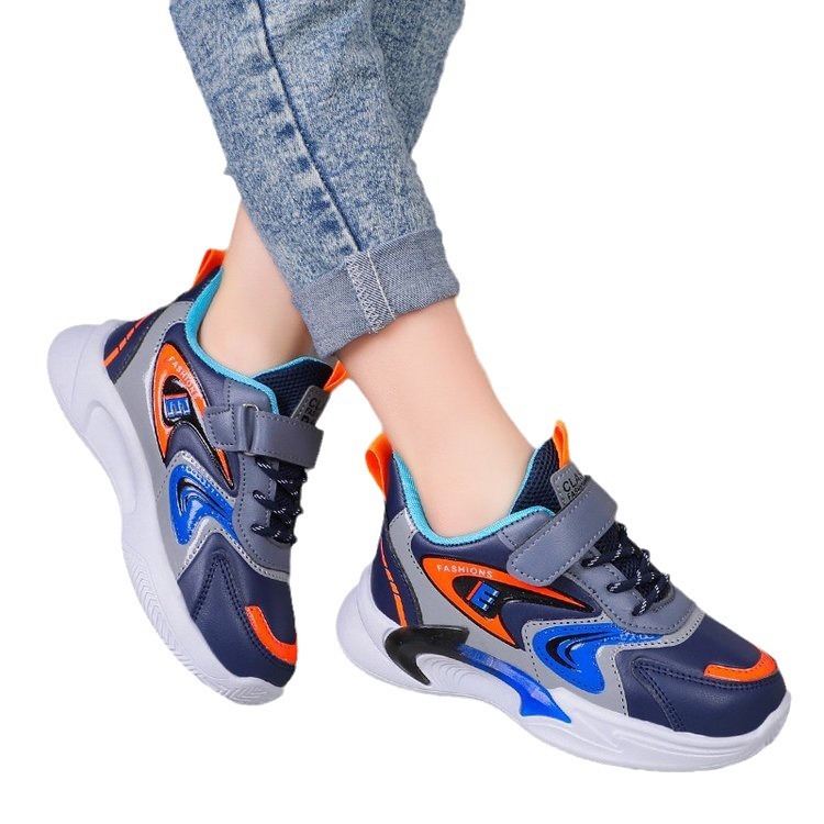 Children's shoes 2023 autumn and winter new item boys' leather sports shoes solid soft sole running shoes small and medium-sized children's shoes Children's shoes 2023 autumn and winter new item boys' leather sports shoes solid soft sole running shoes small and medium-sized children's shoes