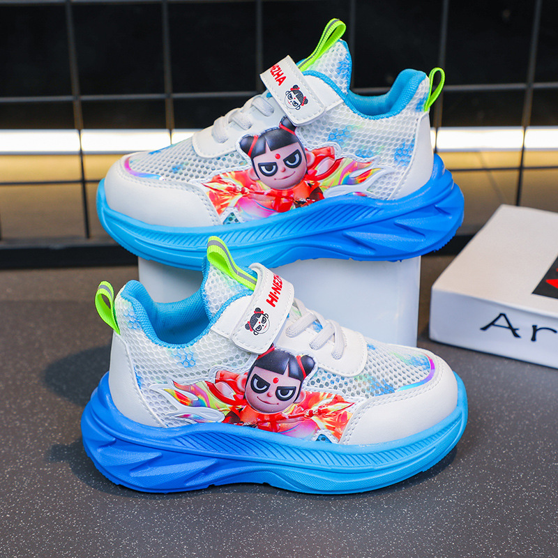 Nezha Children's Sports Shoes 2025 Summer New Edition Mesh Breathable Soft Bottom Primary and Secondary School Boys' Shoes Primary School Shoes Nezha Children's Sports Shoes 2025 Summer New Edition Mesh Breathable Soft Bottom Primary and Secondary School Boys' Shoes Primary School Shoes