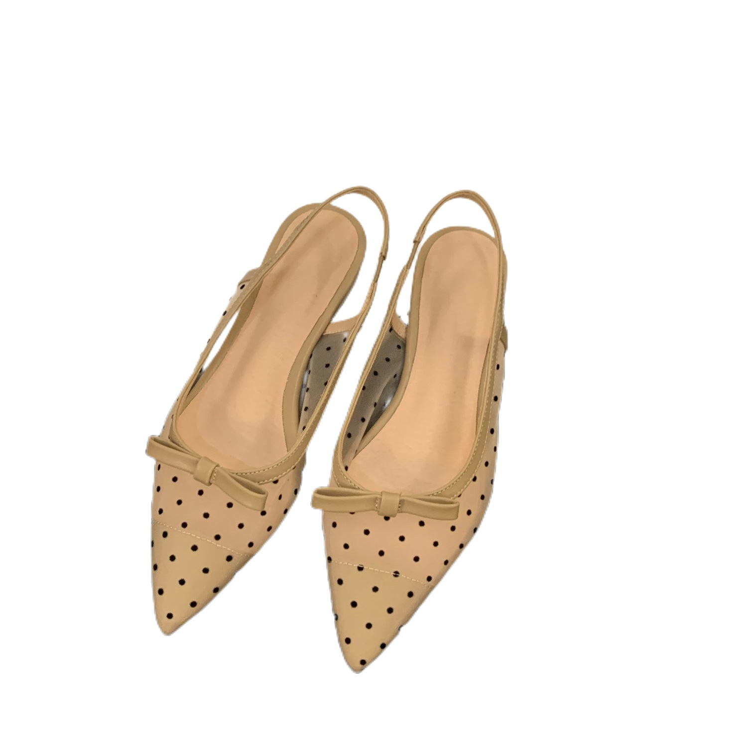 French low heel bow toe sandals with fairy shoes 2024 new summer mesh breathable flat sole single shoes French low heel bow toe sandals with fairy shoes 2024 new summer mesh breathable flat sole single shoes