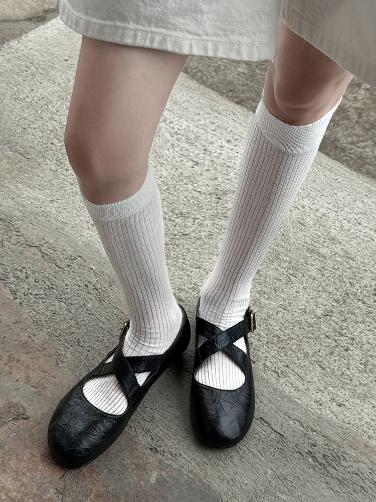 Spring Confession~Round toe cross strap ballet shoes for women, comfortable flat bottomed shallow mouth single shoes Spring Confession~Round toe cross strap ballet shoes for women, comfortable flat bottomed shallow mouth single shoes