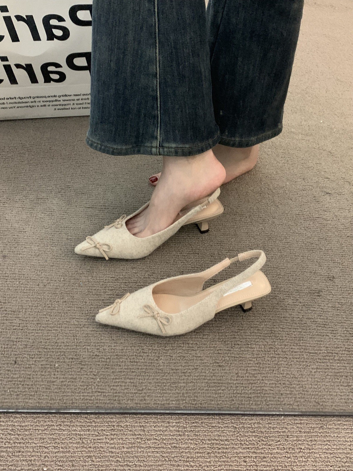 Niche French Bare Apricot High Heels, Baotou Sandals, Fairy Shoes, 2025 Spring and Summer Evening Pointed Fine Tailored Shoes Niche French Bare Apricot High Heels, Baotou Sandals, Fairy Shoes, 2025 Spring and Summer Evening Pointed Fine Tailored Shoes