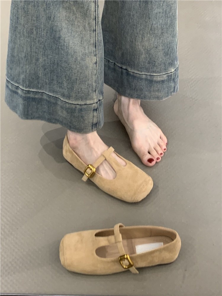 Gentle Fairy Mary Jane Shoes 2024 New French Elegant Suede Leopard Pattern Square Head T with Soft Bottom Evening Shoes Gentle Fairy Mary Jane Shoes 2024 New French Elegant Suede Leopard Pattern Square Head T with Soft Bottom Evening Shoes