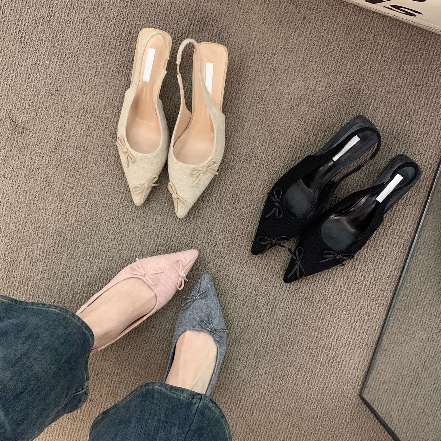 Niche French Bare Apricot High Heels, Baotou Sandals, Fairy Shoes, 2025 Spring and Summer Evening Pointed Fine Tailored Shoes Niche French Bare Apricot High Heels, Baotou Sandals, Fairy Shoes, 2025 Spring and Summer Evening Pointed Fine Tailored Shoes