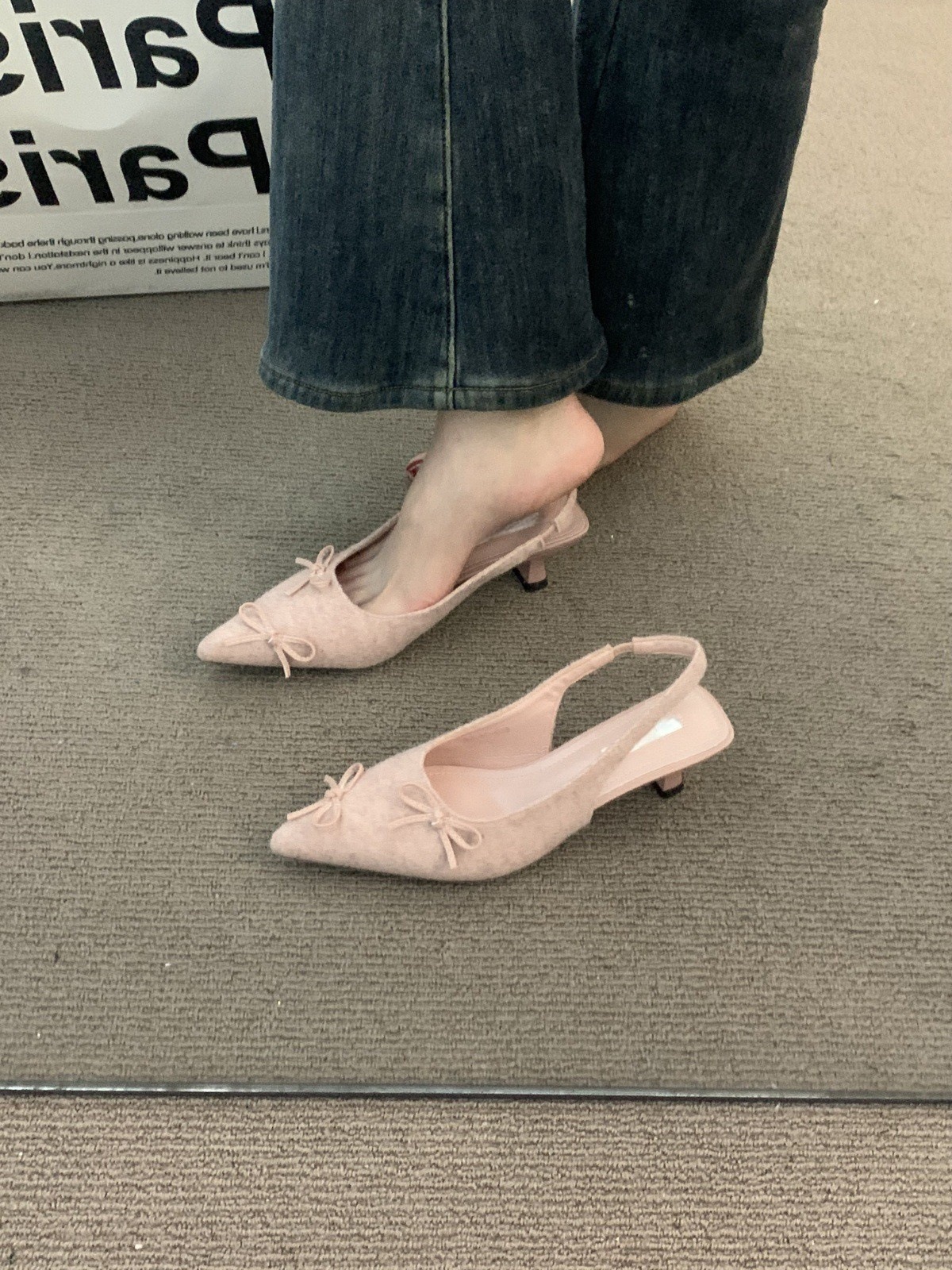 Niche French Bare Apricot High Heels, Baotou Sandals, Fairy Shoes, 2025 Spring and Summer Evening Pointed Fine Tailored Shoes Niche French Bare Apricot High Heels, Baotou Sandals, Fairy Shoes, 2025 Spring and Summer Evening Pointed Fine Tailored Shoes