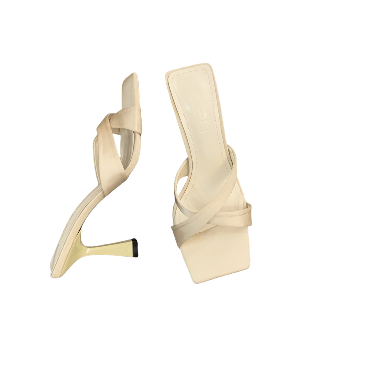 Niche French cross strap sandals, fairy shoes, 2024 new summer style, black high-heeled sandals for outerwear Niche French cross strap sandals, fairy shoes, 2024 new summer style, black high-heeled sandals for outerwear