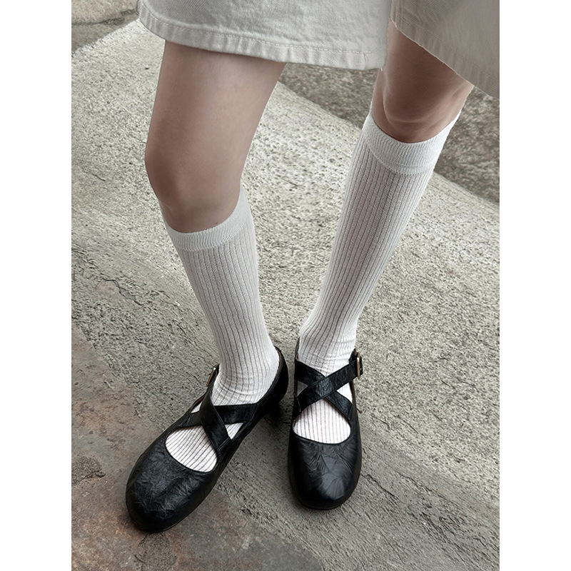 Spring Confession~Round toe cross strap ballet shoes for women, comfortable flat bottomed shallow mouth single shoes Spring Confession~Round toe cross strap ballet shoes for women, comfortable flat bottomed shallow mouth single shoes