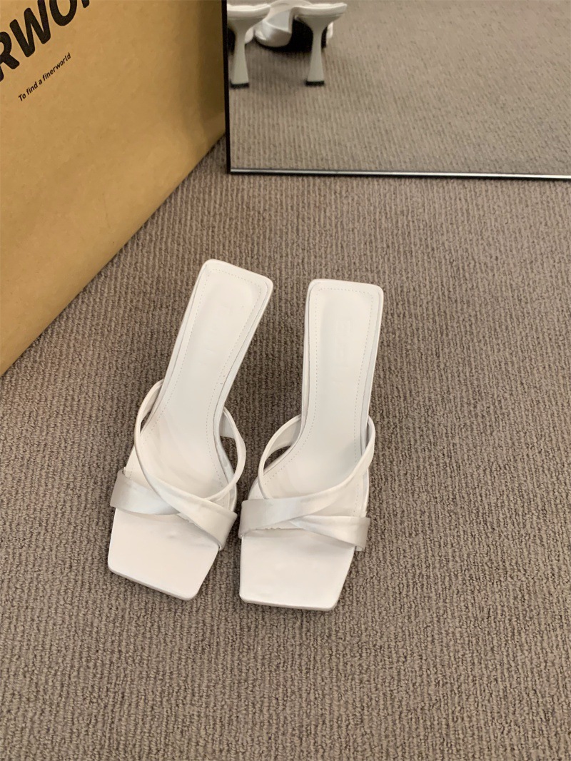 Niche French cross strap sandals, fairy shoes, 2024 new summer style, black high-heeled sandals for outerwear Niche French cross strap sandals, fairy shoes, 2024 new summer style, black high-heeled sandals for outerwear