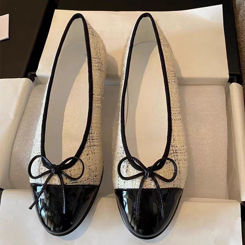 Small Fragrant Round Head Shallow Mouth Flat Flat Single Shoes for Women 2025 New Fairy Style Genuine Leather Bow Color blocked Ballet Shoes Small Fragrant Round Head Shallow Mouth Flat Flat Single Shoes for Women 2025 New Fairy Style Genuine Leather Bow Color blocked Ballet Shoes
