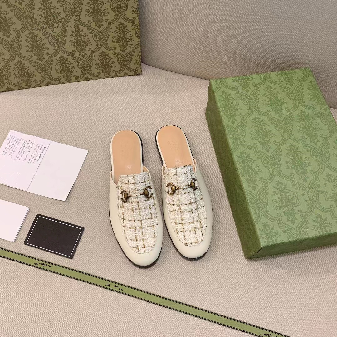 Ma Xian Kou G Home Baotou Half Slippers Women's Summer Genuine Leather Flat Bottom Outerwear Lazy Muller Shoes Soft Bottom Large Size 41-43 Ma Xian Kou G Home Baotou Half Slippers Women's Summer Genuine Leather Flat Bottom Outerwear Lazy Muller Shoes Soft Bottom Large Size 41-43