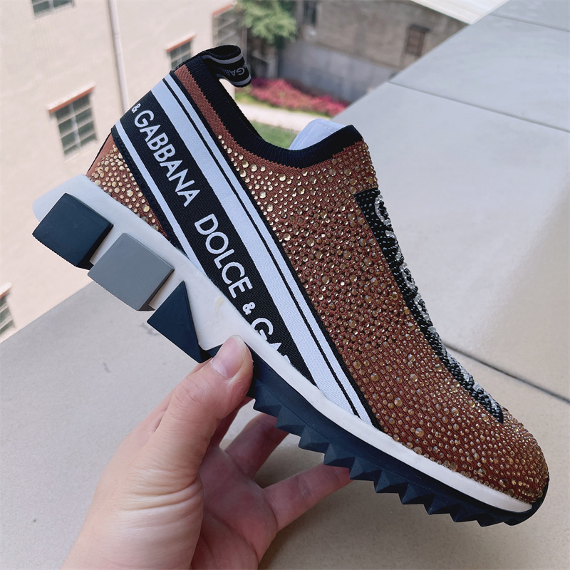 Popular Hong Kong DG2025 trendy brand lightweight and breathable fly woven casual women's shoes with elastic sleeves for running and couples' shoes Popular Hong Kong DG2025 trendy brand lightweight and breathable fly woven casual women's shoes with elastic sleeves for running and couples' shoes