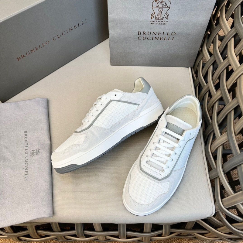 European Station (BC) Brunello C Men's Lace up Sports and Leisure Shoes Breathable Mesh Leather Splicing Board Shoes European Station (BC) Brunello C Men's Lace up Sports and Leisure Shoes Breathable Mesh Leather Splicing Board Shoes