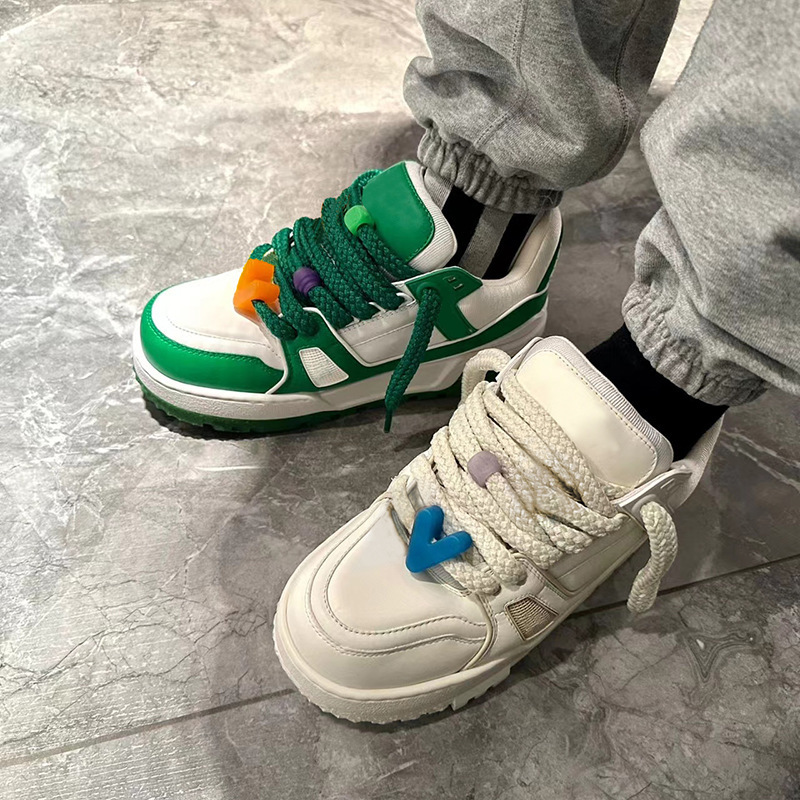 European Station Orange Little Fatty Ding Little White Shoes Bread Shoes Dad Shoes Men and Women Same Style Couple Shoes Thick soled Board Shoes European Station Orange Little Fatty Ding Little White Shoes Bread Shoes Dad Shoes Men and Women Same Style Couple Shoes Thick soled Board Shoes