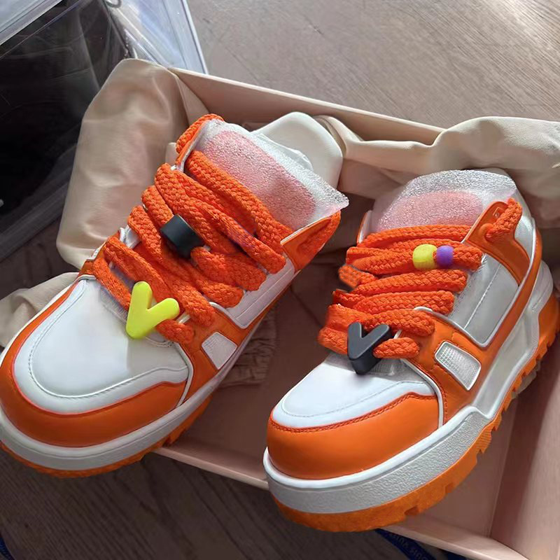 European Station Orange Little Fatty Ding Little White Shoes Bread Shoes Dad Shoes Men and Women Same Style Couple Shoes Thick soled Board Shoes European Station Orange Little Fatty Ding Little White Shoes Bread Shoes Dad Shoes Men and Women Same Style Couple Shoes Thick soled Board Shoes