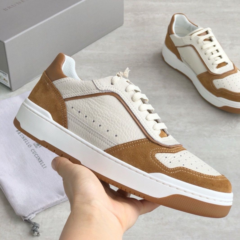 European Station (BC) Brunello C Men's Lace up Sports and Leisure Shoes Breathable Mesh Leather Splicing Board Shoes European Station (BC) Brunello C Men's Lace up Sports and Leisure Shoes Breathable Mesh Leather Splicing Board Shoes