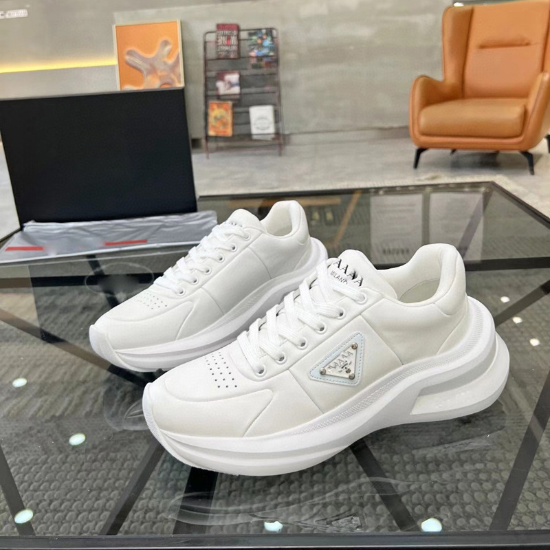 Gaoding 2024 Summer P Home Triangle Elevation End Small White Shoes for Men Black Genuine Leather Simple Lace Casual Men's Shoes Gaoding 2024 Summer P Home Triangle Elevation End Small White Shoes for Men Black Genuine Leather Simple Lace Casual Men's Shoes