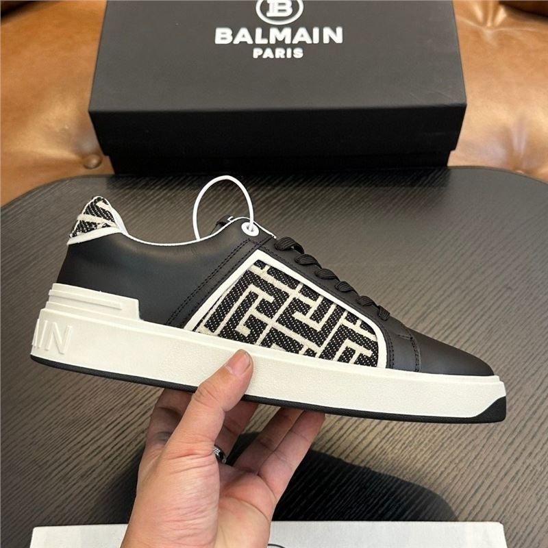 European men's leather light luxury Balman white shoes breathable men's casual fashion board shoes casual shoes