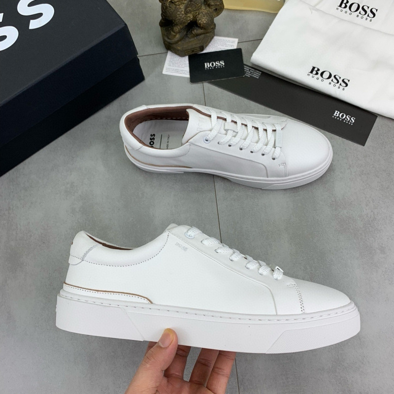 Foreign trade genuine leather men's shoes 2024 men's new sports and leisure breathable white shoes trend versatile board Foreign trade genuine leather men's shoes 2024 men's new sports and leisure breathable white shoes trend versatile board