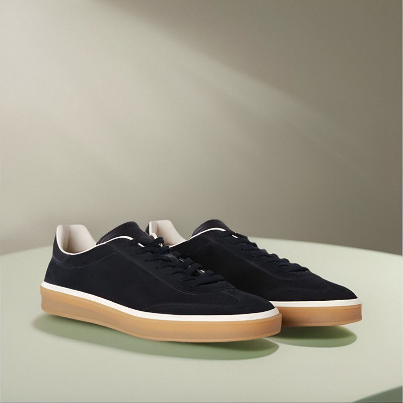 New genuine leather 2024 retro German training suede versatile flat casual men's shoes breathable board shoes white shoes New genuine leather 2024 retro German training suede versatile flat casual men's shoes breathable board shoes white shoes