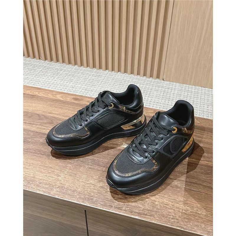 New women's breathable mesh casual sports shoes with lace up thick sole, versatile dad shoes, color blocked women's shoes New women's breathable mesh casual sports shoes with lace up thick sole, versatile dad shoes, color blocked women's shoes