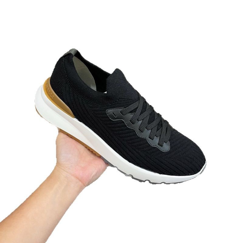 BC Men's Knitted Fabric Breathable Sports Shoes Comfortable and Lightweight Casual Shoes BC Men's Knitted Fabric Breathable Sports Shoes Comfortable and Lightweight Casual Shoes