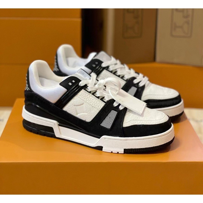 Version: Lvjia Trainer White Cement White Shoes Female Black and White Panda Couple Shoes Casual Sports Board Shoes Version: Lvjia Trainer White Cement White Shoes Female Black and White Panda Couple Shoes Casual Sports Board Shoes