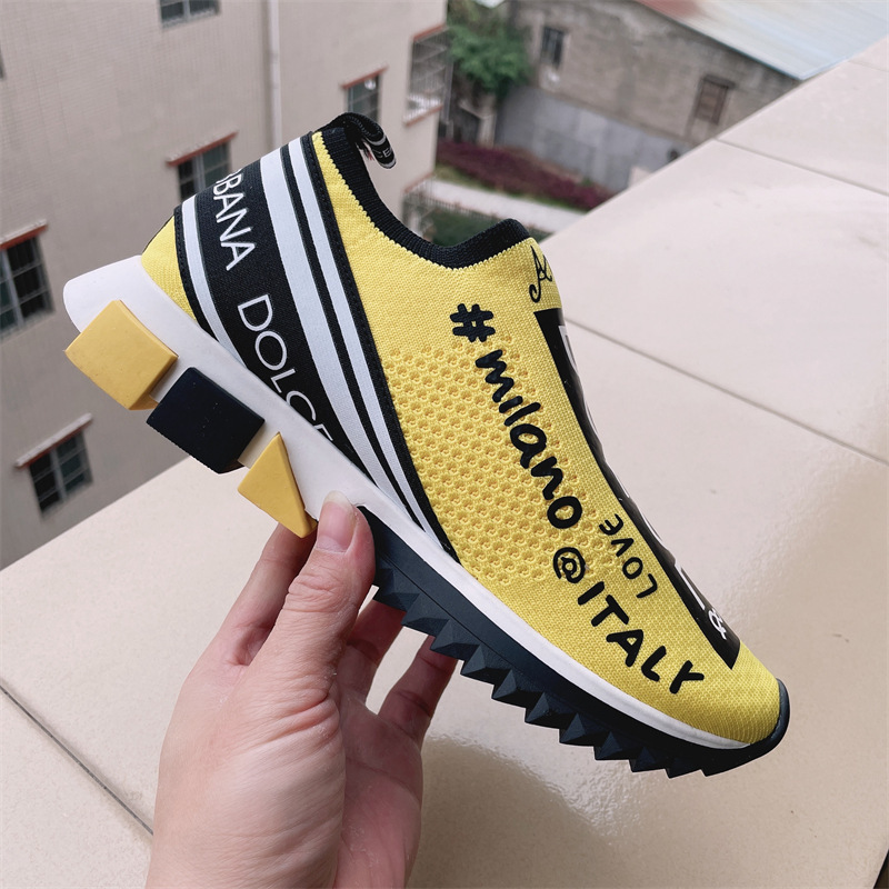 Popular Hong Kong DG2025 trendy brand lightweight and breathable fly woven casual women's shoes with elastic sleeves for running and couples' shoes Popular Hong Kong DG2025 trendy brand lightweight and breathable fly woven casual women's shoes with elastic sleeves for running and couples' shoes