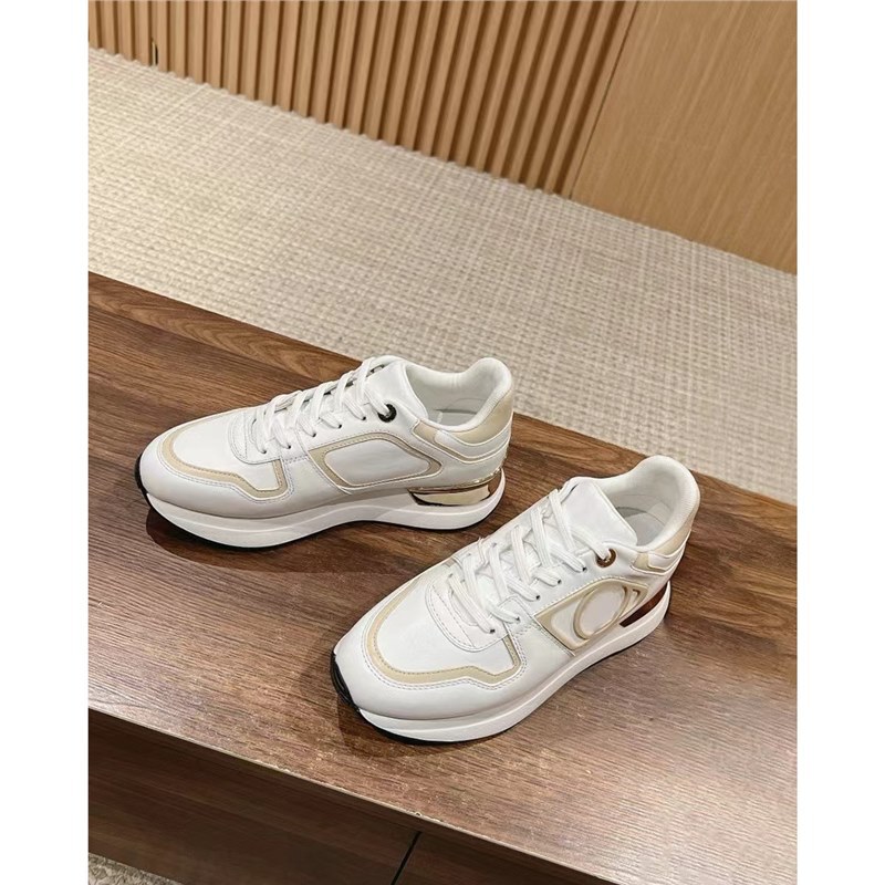 New women's breathable mesh casual sports shoes with lace up thick sole, versatile dad shoes, color blocked women's shoes New women's breathable mesh casual sports shoes with lace up thick sole, versatile dad shoes, color blocked women's shoes
