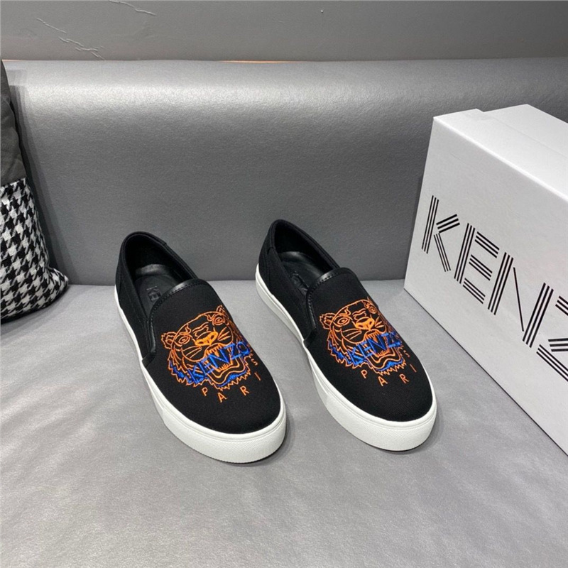 2025 New Tiger Head Embroidered Genuine Leather Le Fu Shoe Board Casual Men's Shoes Summer Breathable Pedal Versatile Lazy Step 2025 New Tiger Head Embroidered Genuine Leather Le Fu Shoe Board Casual Men's Shoes Summer Breathable Pedal Versatile Lazy Step